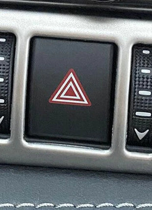 Mergency Light Button Frame Trim 1PCS For Lexus NX250 350 2022-2023 Silver Steel