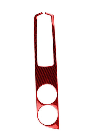 Red Carbon Fiber Watercup Panel Trim Cover For Lexus IS250 IS350 2014-2018