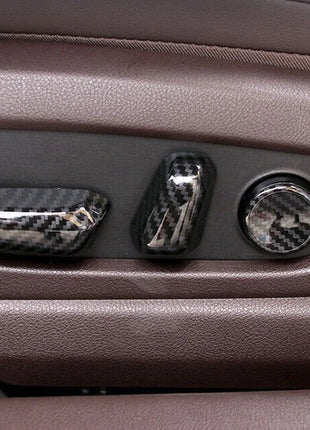 Seat Button Handle Cover Trim 6* For Lexus ES250 300h 350 2019-2023 Carbon Fiber