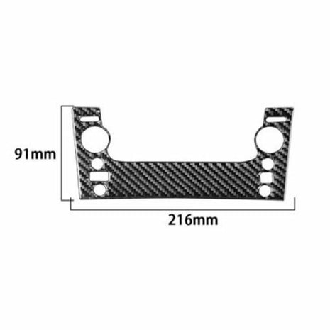 Console AC Button Control Frame For Lexus GS350 450h 2007-2011 Real Carbon Fiber