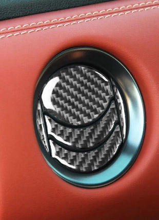 Carbon Fiber Central Air Vent Outlet Cover Trim For Nissan GT-R R35 2008-2016