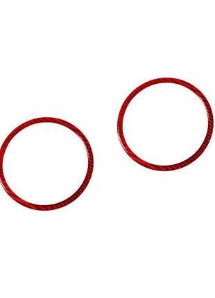 2Pcs Red Carbon Fiber Front Door Speaker Cover Trim For Lexus RX300 1998-2003