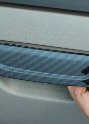 Interior Storage Box Handle For Ford Focus 2012-2018 Carbon Fiber Cover Trim 2PC