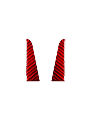4X Red Carbon Fiber Door Pull Inner Panel Cover Trim For Nissan Altima 2019-2022