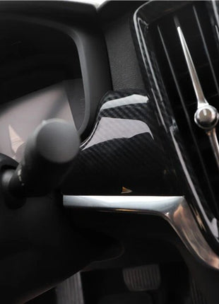 Carbon Fiber Central Console Dashboard Strip Cover Fit For Volvo S90 2016-2021
