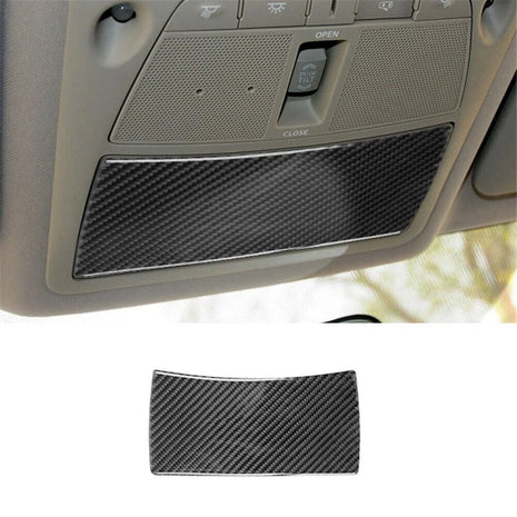 Carbon Fiber Front  Reading Light Panel Cover Trim For Nissan Rogue 2014-2016
