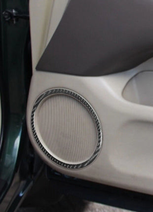 2x Carbon Fiber Interior Front Door Speaker Cover Trim For Lexus RX300 1998-2003