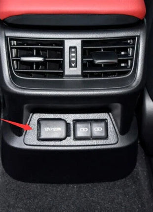 Back Row Air Outlet Vent Cover For Lexus ES250 300h 350 2019-2023 Silver Steel