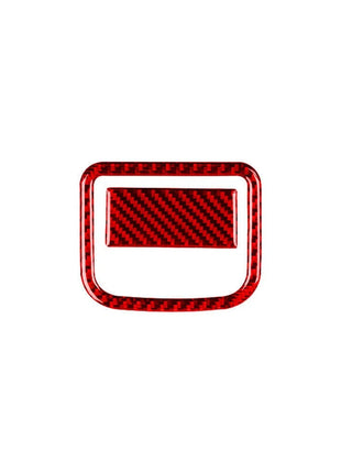 Red Carbon Fiber Co-pilot Glove Box Frame Cover Trim For Nissan Rogue 2014-2016