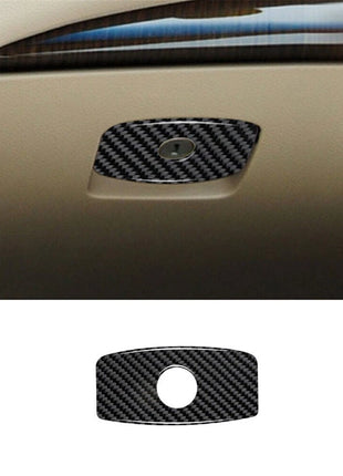 Carbon Fiber Passenger Glove Box Handle Cover Trim For Nissan Altima 2013-2015