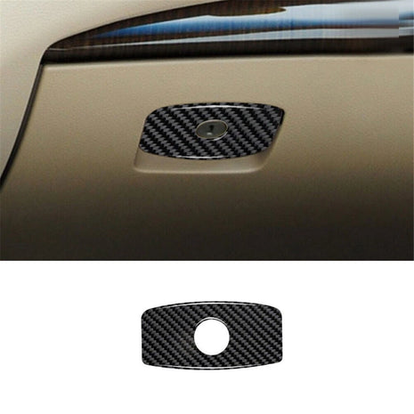 Carbon Fiber Passenger Glove Box Handle Cover Trim For Nissan Altima 2013-2015