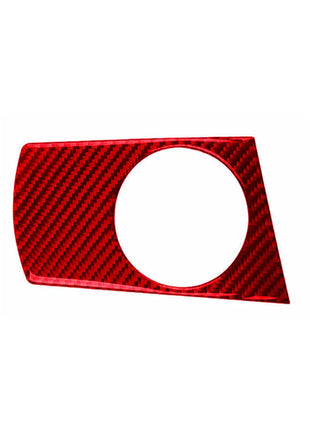 Red Carbon Fiber Center Console Water Cup Holder Trim Fit For Bmw X3 E83 2004-10