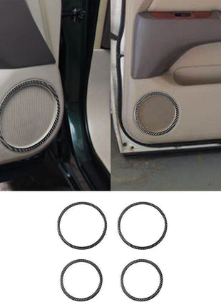 4Pcs Carbon Fiber Interior Door Speaker Cover Trim For Lexus RX300 1998-2003
