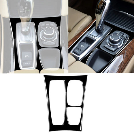 Gloss Black Central Control Gear Shift Panel Cover For Bmw X5 E70 X6 E71 2008-13