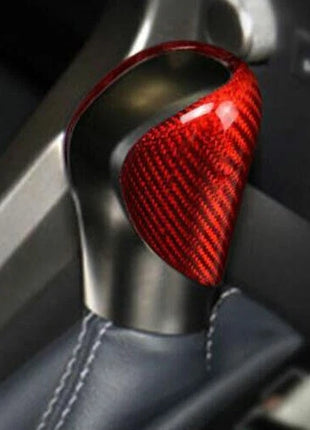Gear Shift Knob Shifter Lever For Lexus IS300 350 2014-2019 Dry Red Carbon Fiber