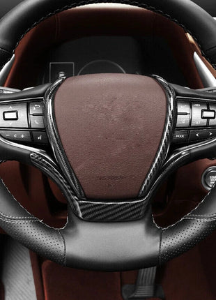For Lexus ES250 300h 350 19-22 ABS Carbon Fiber Steering Wheel Frame Cover Trim