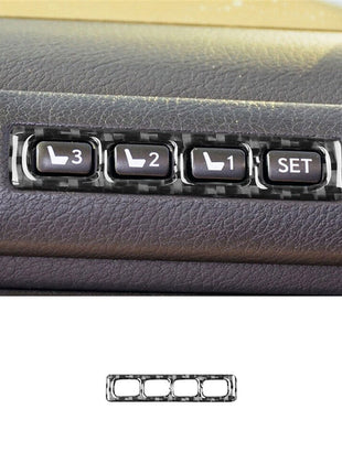 Carbon Fiber Interior Memory Seat Control Cover Trim For Lexus CT200h 2011-2017
