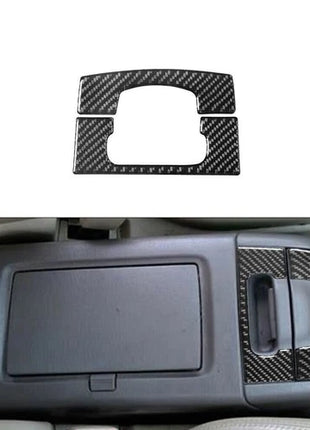 2Pcs Carbon Fiber Interior Ashtray Cover Trim Sticker For Lexus RX300 1998-2003