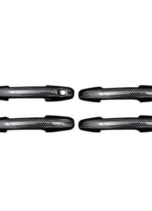 For Ford Focus 2019-2020 Door Handle Exterior Side Cover Trim 4pcs Carbon Fiber