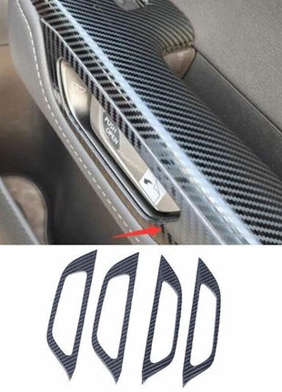 For Lexus NX250 350 2022-2023 Carbon Fiber Steel Inner Door Handle Frame Molding