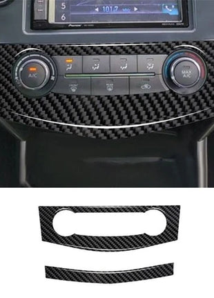 Carbon Fiber Center A/C Console Cover Trim For Nissan Altima 2013-2015 Type B