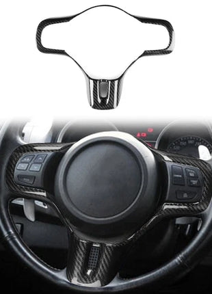 Real Dry Carbon Fiber Steering Wheel Cover Trim For Mitsubishi Lancer EVO X 10th