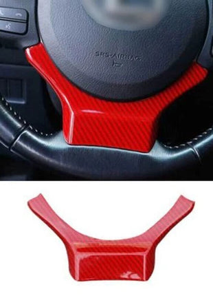 Red Carbon Fiber Steering Wheel Sheet Cover 1pc For Lexus NX 300h 200t 2015-2021