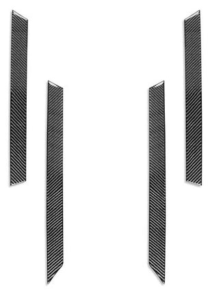 4Pcs For BMW 3 Series M3 E46 1998-05 Interior Door Panel Cover Carbon Fiber Trim