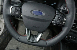 ABS Steering wheel strip For Ford Focus ST RS 2019-2020 cover trim carbon fiber