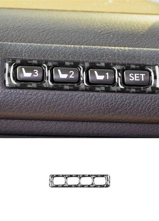 Carbon Fiber Interior Memory Seat Control Cover Trim For Lexus CT200h 2011-2017