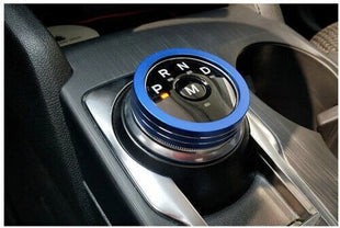 Entral Console Gear Shift Button Trim Blue Aluminum For Ford Focus ST RS 19-20