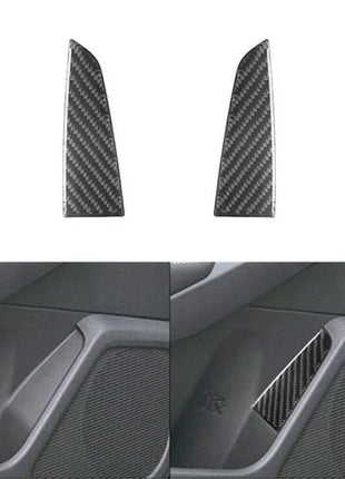 2pcs Carbon Fiber Rear Door Pull Panel Cover Trim For Nissan Altima 2019-2022