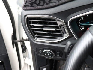2019-2020 3pcs Black Titanium Console Air Outlet Vent Decor Fit for Ford Focus