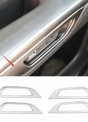 For Lexus NX250 350 2022-2023 Silver Steel Inner Door Handle Frame Cover Trim 4P