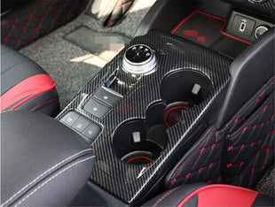 Panel Trim Carbon Fiber Central Console Gear Shift Fit for Ford Focus 2019-2020