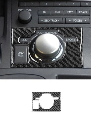 Carbon Fiber Center Consol Drive Mode Panel Cover Trim For Lexus CT200h 2011-17