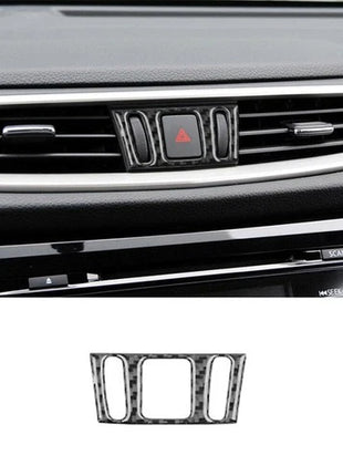 Carbon Fiber Warning Light Inner Frame Cover Trim For Nissan Rogue 2014-2016