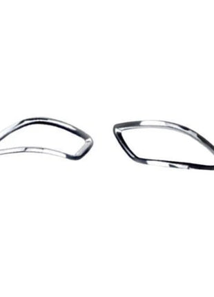 For Lexus RX350 450h Chrome ABS Rear Bumper Fog Light Frame Cover Trims 2013-15
