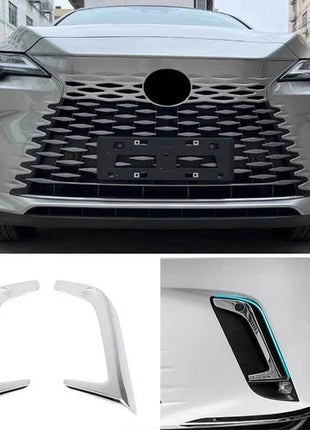 For Lexus RX 350 350h 500h 2023-24 Chrome Steel Front Fog Light Lamp Strip Trim