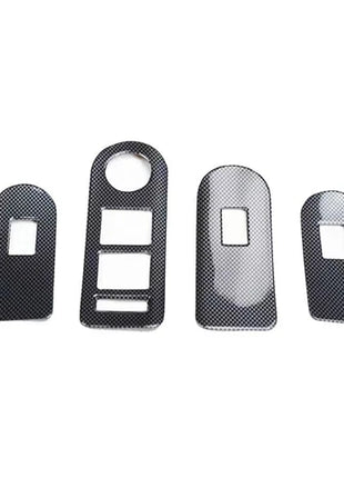 Fit For Buick Lacrosse 2009-2012 Carbon Fiber Door Window Lift Switch Cover Trim