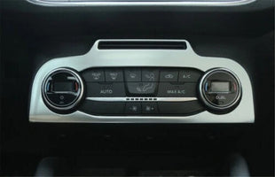 Titanium For 2019-2020 Ford Focus ST RS Silver cover trim console AC knob frame
