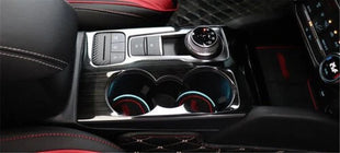 2019-2020 cover trim For Ford Focus ST RS central console water cup black steel