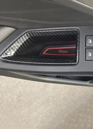 Car door storage box carbon fiber For Ford Focus ST RS ABS 2019-2020 cover trim
