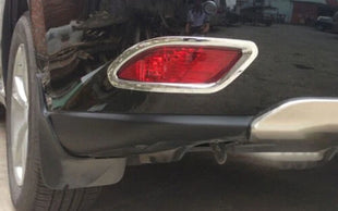 For Lexus RX350 450h Chrome ABS Rear Bumper Fog Light Frame Cover Trims 2013-15