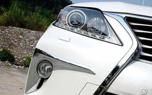 For Lexus RX350 450h 2013-15 F Sport Chrome Front Bumper Fog Light Strip Trim 2X
