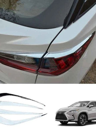 4Pcs Chrome Exterior Rear Lamp Taillight Strip Trim For Lexus RX350 450h 2016-19