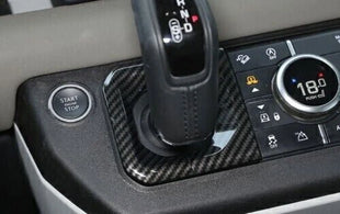 Carbon Fiber Console Gear Shift Frame Trim For Land Rover Defender 110 2020-2022