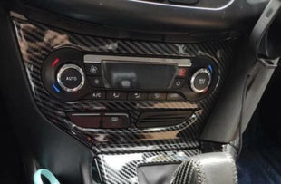 1PCS Central Console AC Switch Panel Trim Carbon Fiber 2012-2014 For Ford Focus