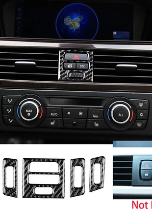 Carbon Fiber Air Vent Outlet Cover For Bmw 3 Series E90 E92 2005-12 High-version