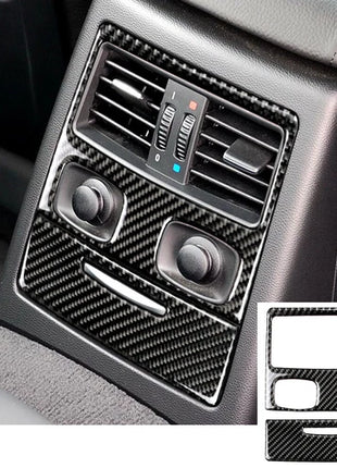 2闂佽壈鎻幏绋rbon Fiber Rear Air Vent Outlet Panel Trim For Bmw 3 Series E90 E92 2005-12
